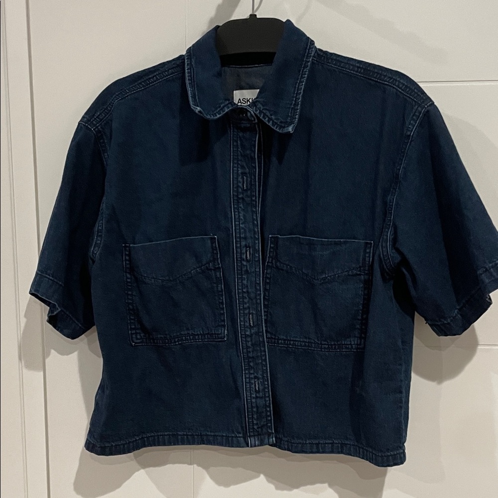 ASKK NY Dark Blue Button Down Shirt